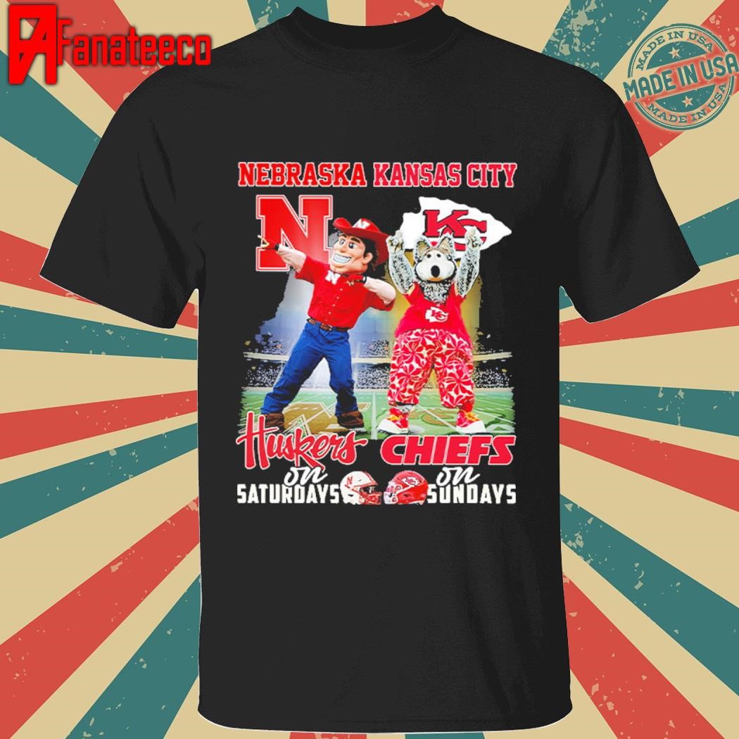 Nebraska Huskers On Saturdays Kâns City Chiefs On Sundays Shirt