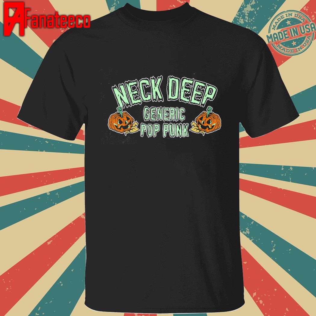 Neck Deep Generic Pop Punk Pumpkin Shirt