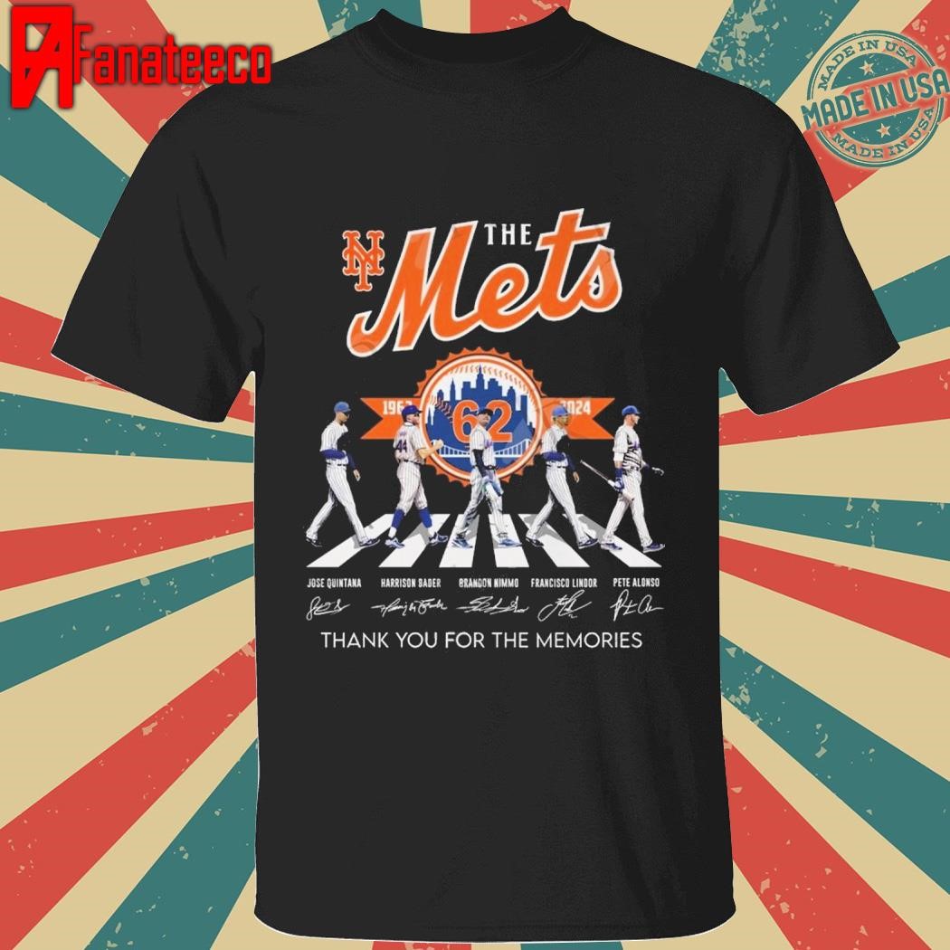 New York Mets 62 Years 1962-2024 Thank You For The Memories T-Shirt