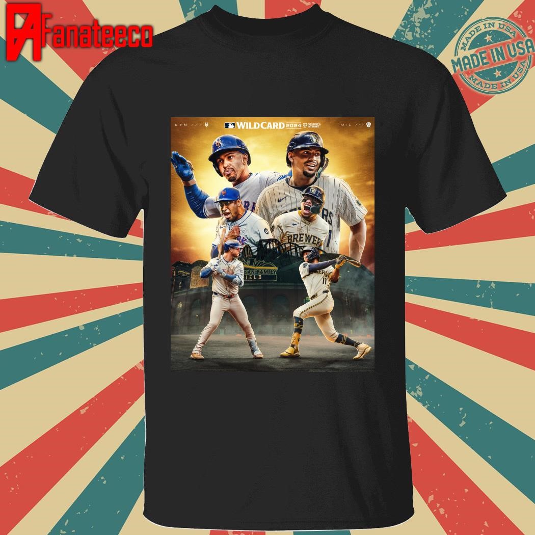 New York Mets vs Milwaukee Brewers NL Wild Card 2024 shirt