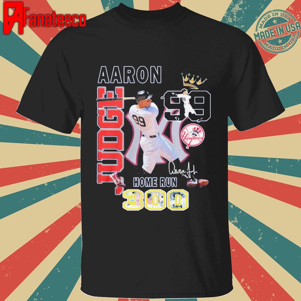 New York Yankees Baseball Aaron Judge No.99 Home Run 300 T-Shirt