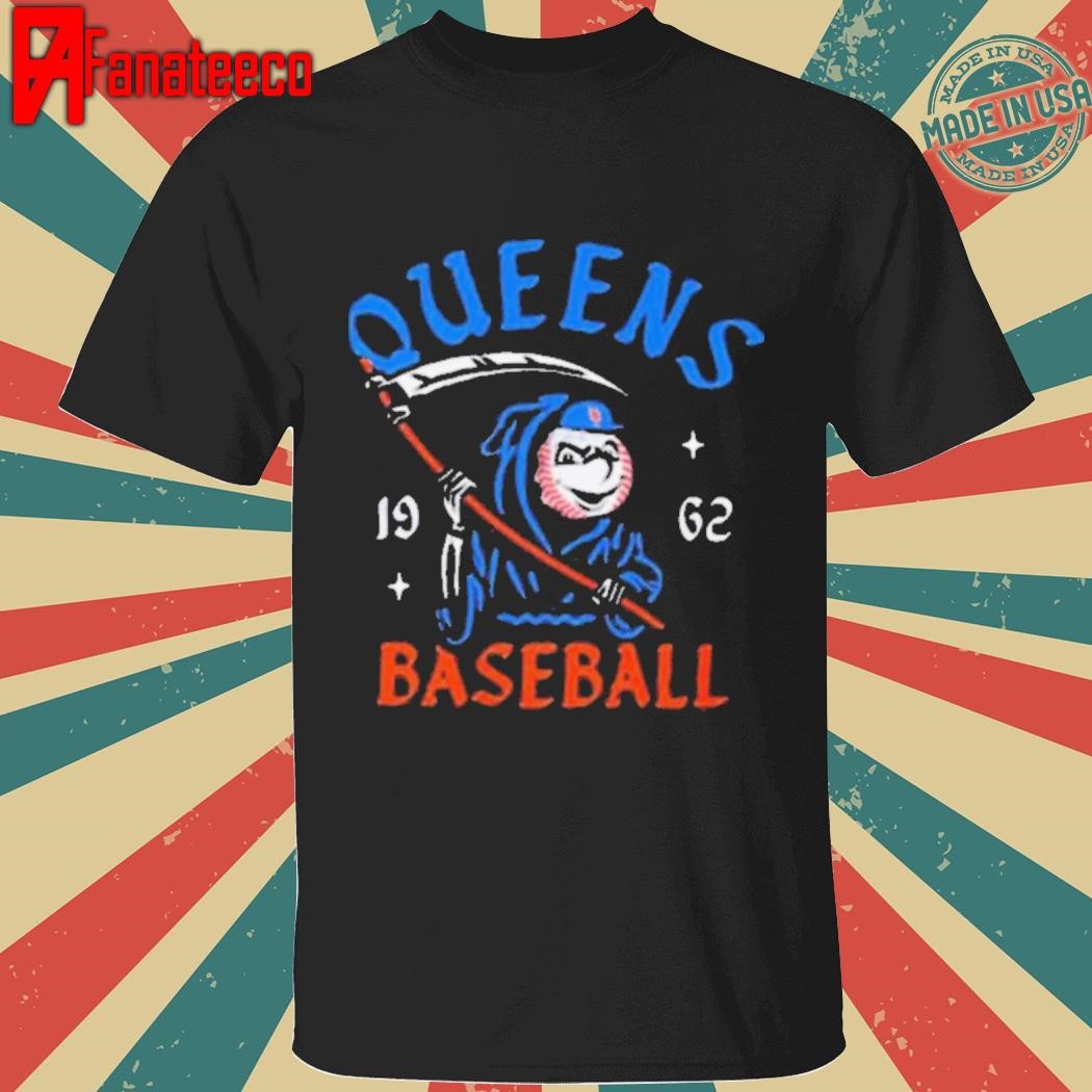 New york mets mr. met reaper queens baseball 1962 shirt