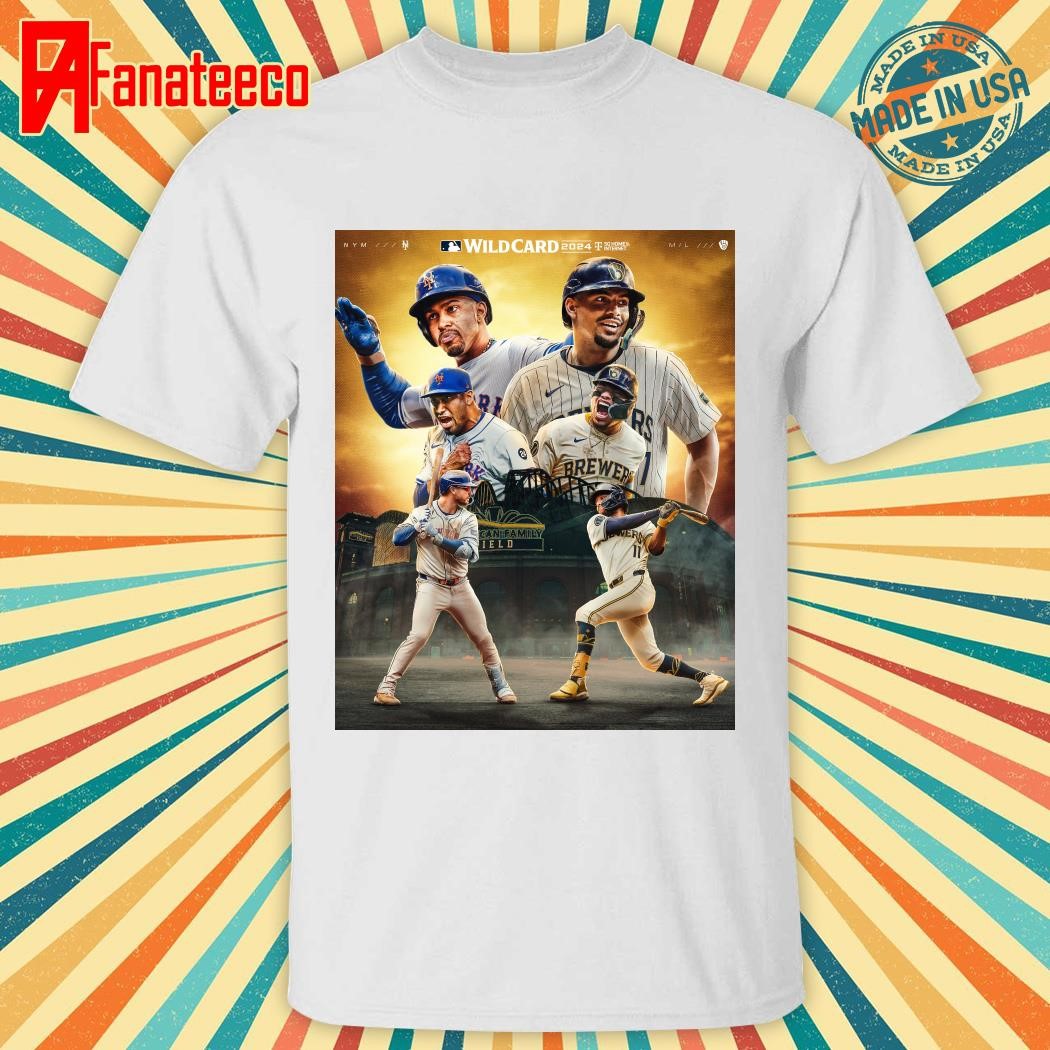 Nice NL Wild Card matchup starts New York Mets vs Milwaukee Brewers shirt