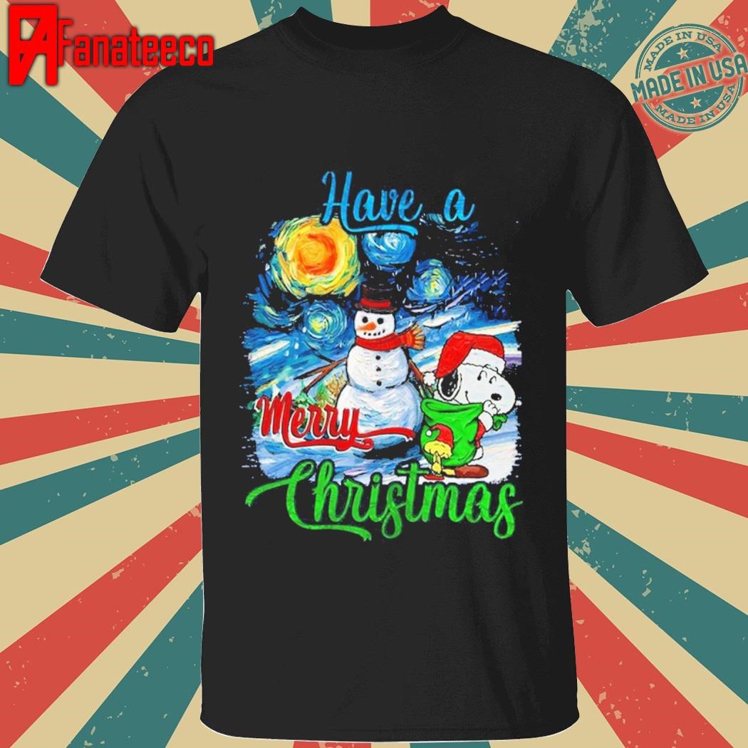 Nice Snoopy Have A Merry Christmas 2024 Happy Holidays T-Shirt