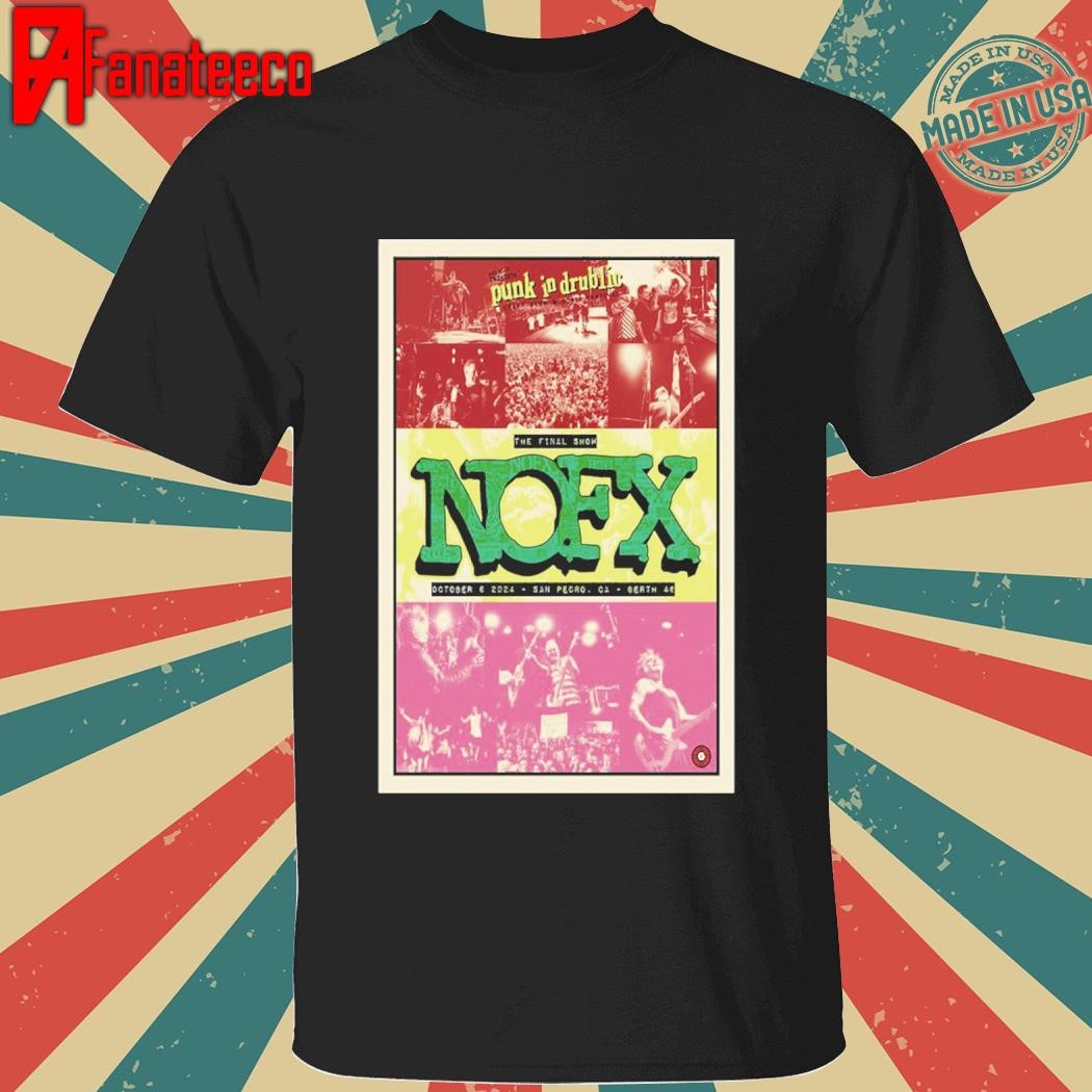 Nofx Oct 06 2024 Los Angeles, CA Tour shirt