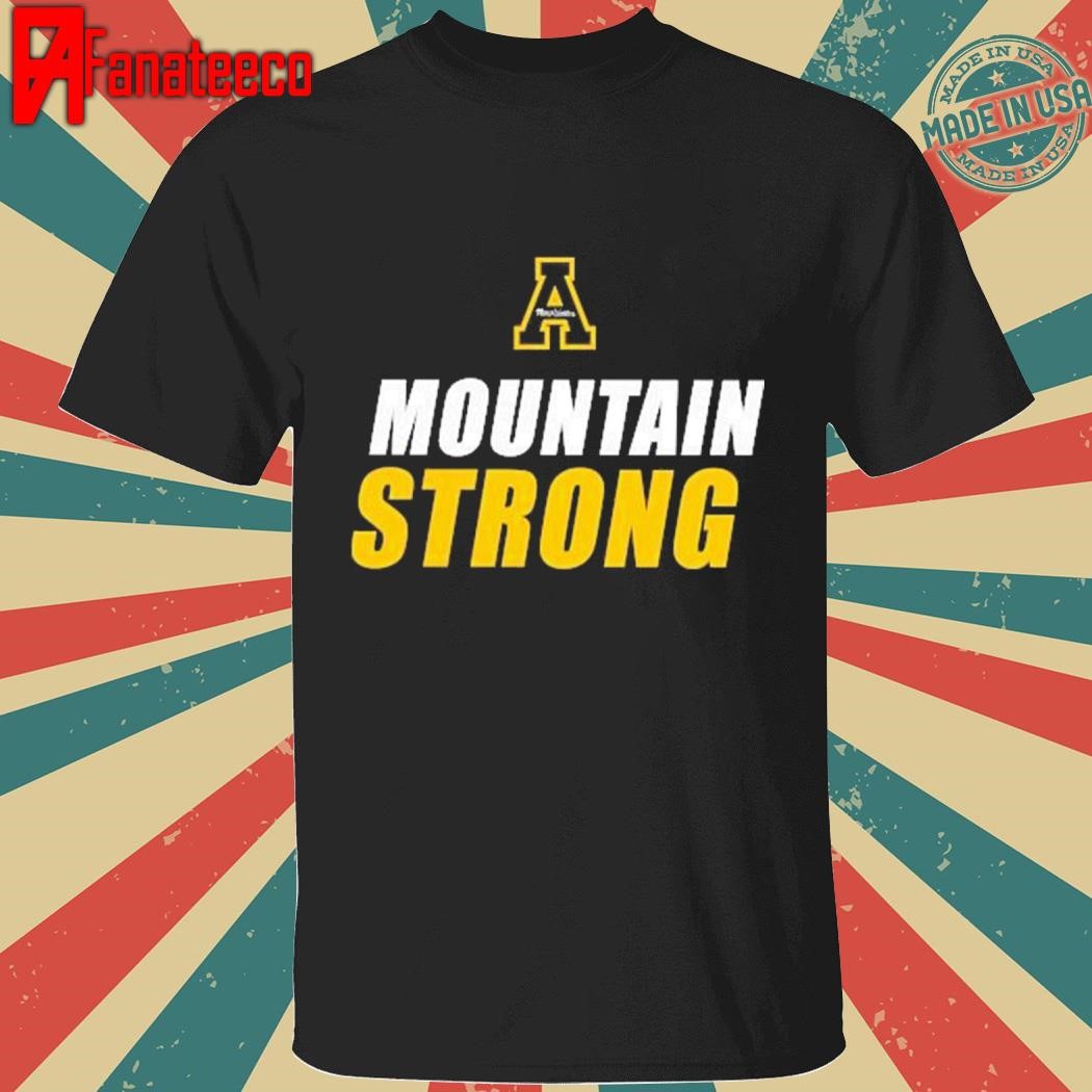 Official Appalachian State Mountaineers Logo Mountain Strong Shirt Hoodie