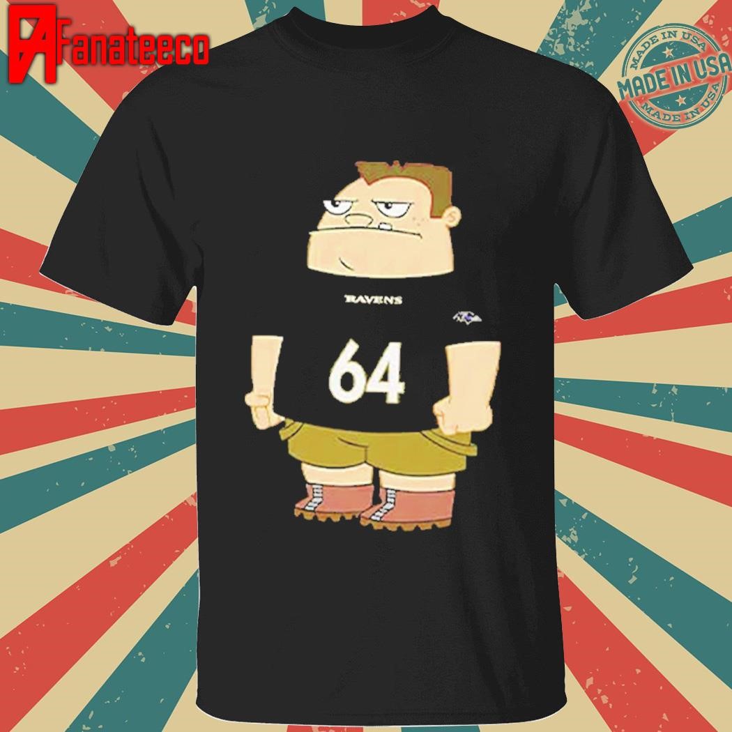 Official Ravens Tyler Linderbaum 64 Buford Van Stomm Shirt