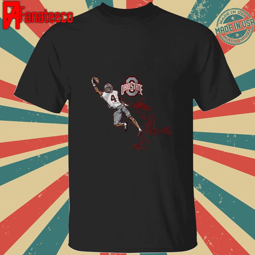 Ohio state football jeremiah smith one-handed catch shirt