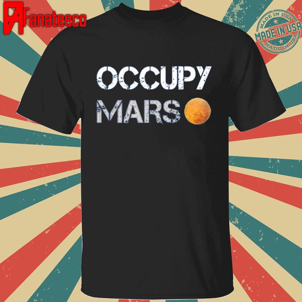 Original Elon musk Trump occupy mars shirt