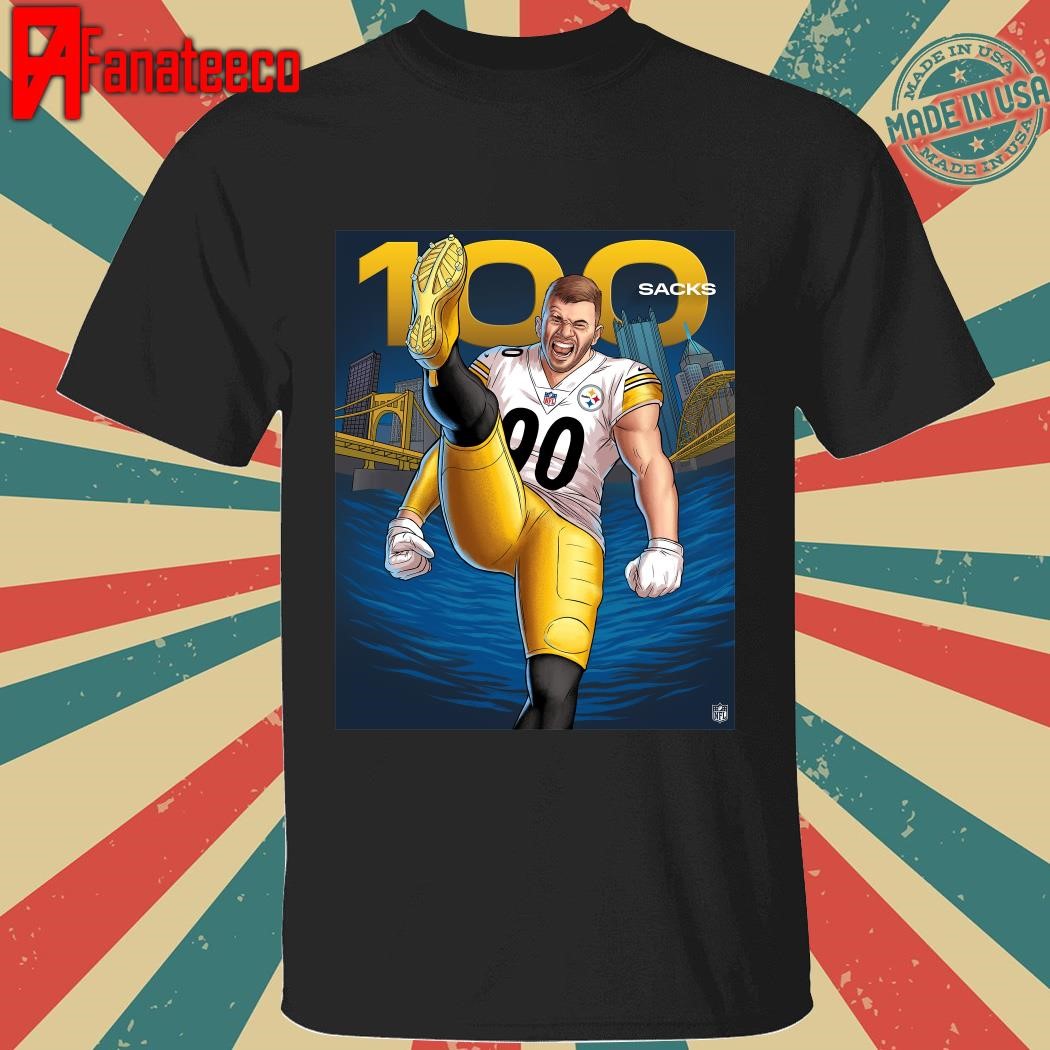 Original Pittsburgh Steelers T J Watt 100 Sacks shirt