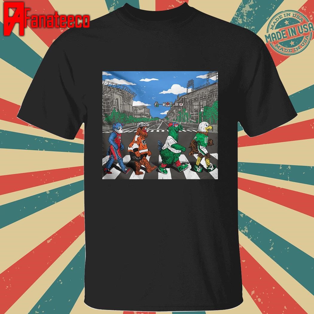 Philadelphia sport team mascot Abbey Road shirt