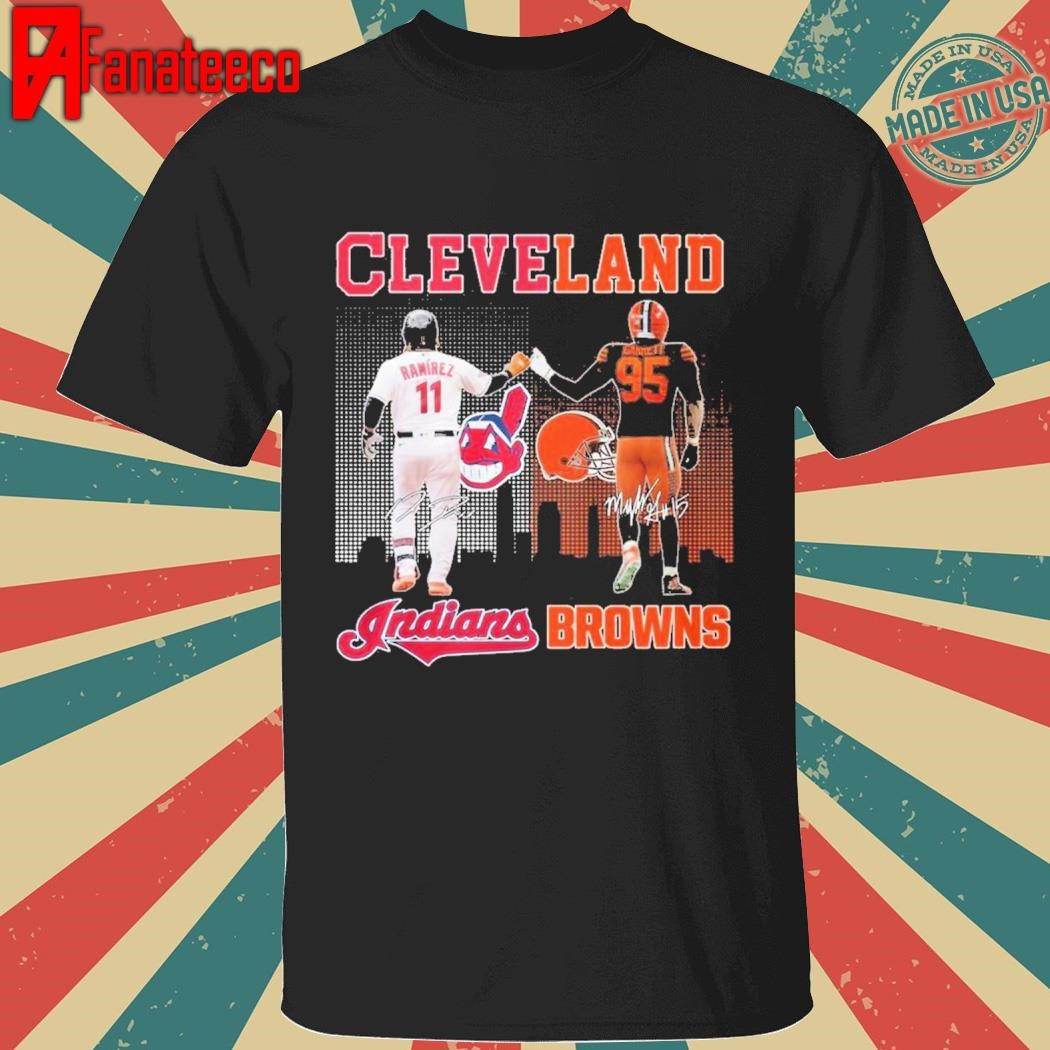 Premium Cleveland Indians Guardians Cleveland Browns Proud Of The State T-Shirt