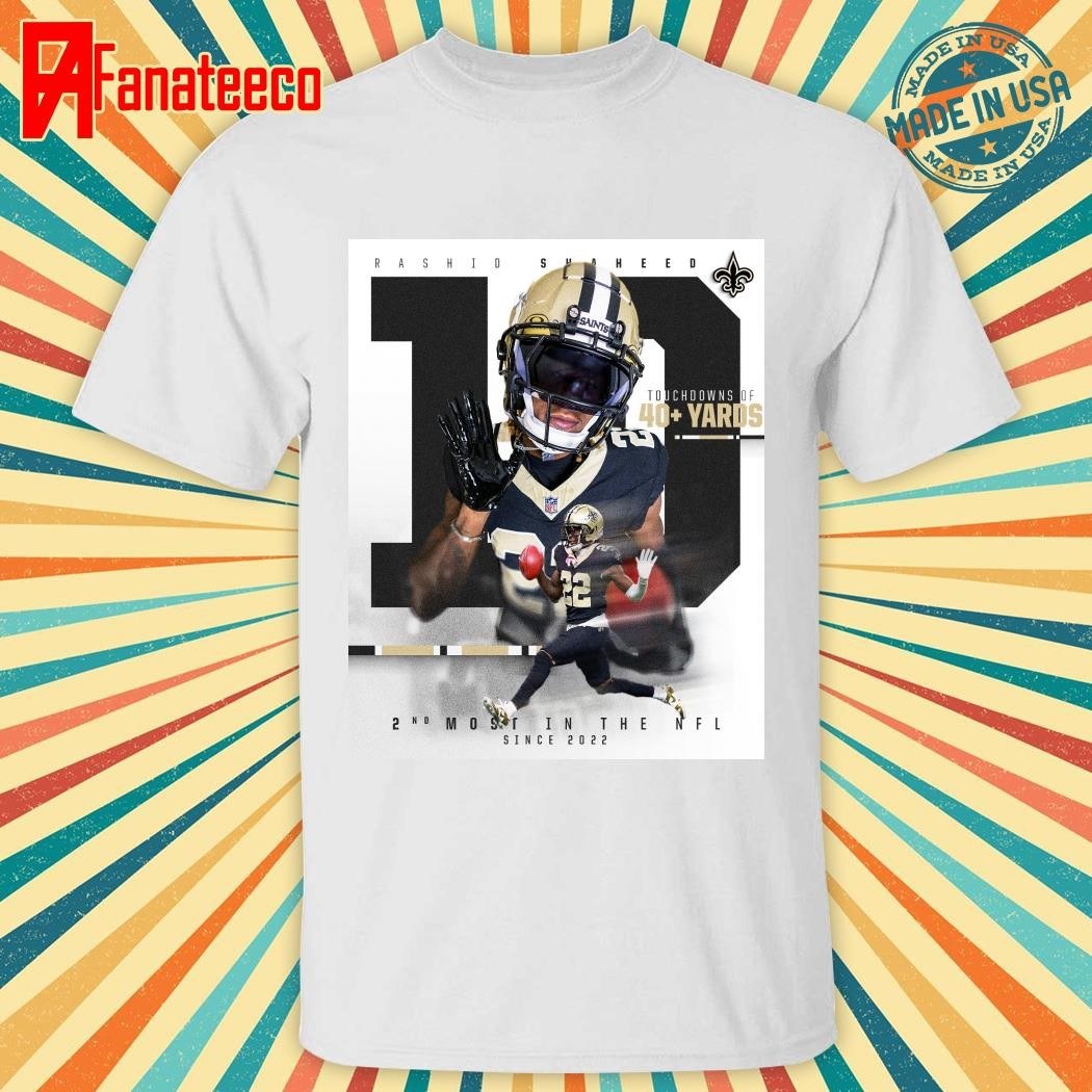 Rashid’s 10 career TDs of 40+ yards are the 2nd most in the NFL shirt