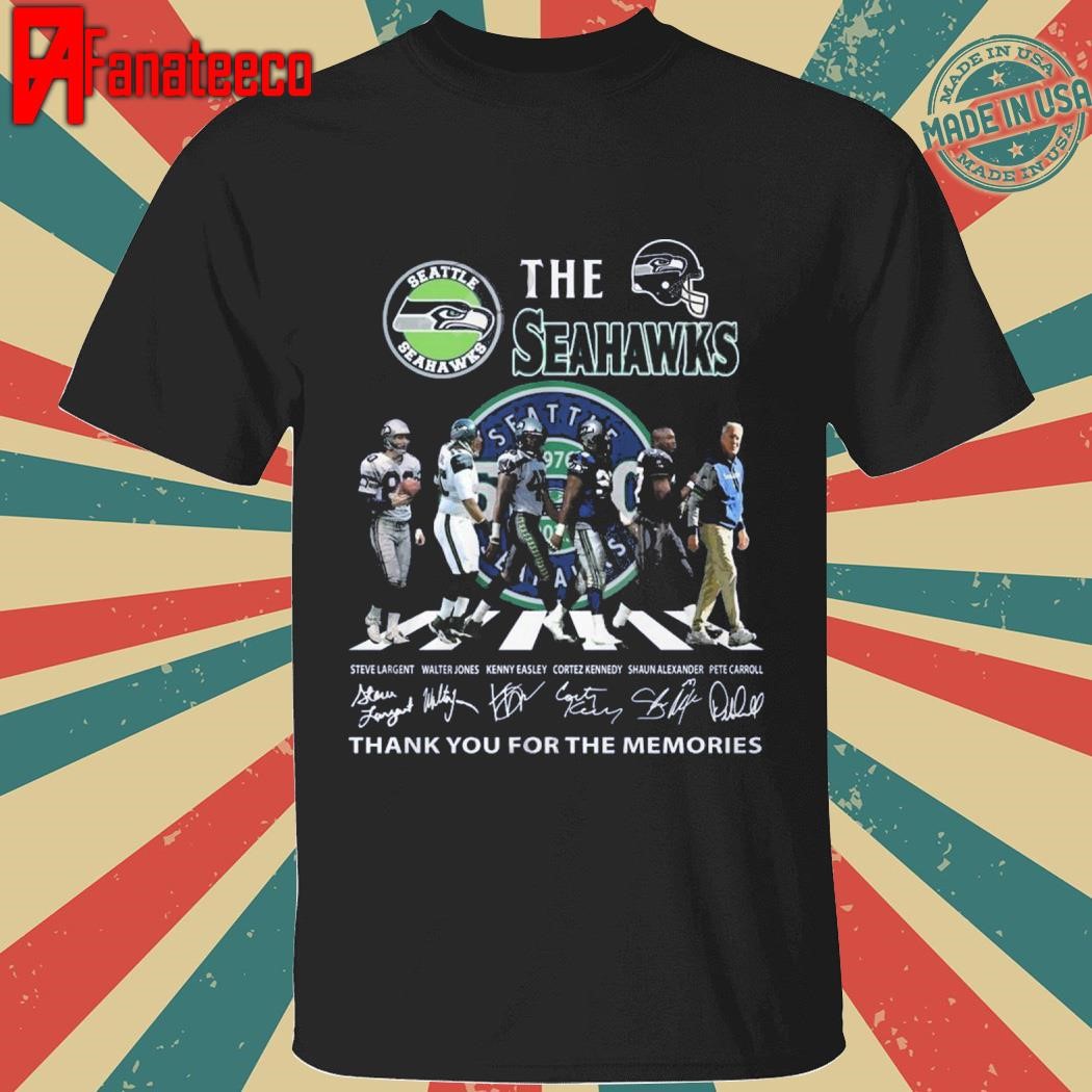 Seattle Seahawks 50th Anniversary Thank You For The Memories T-Shirt