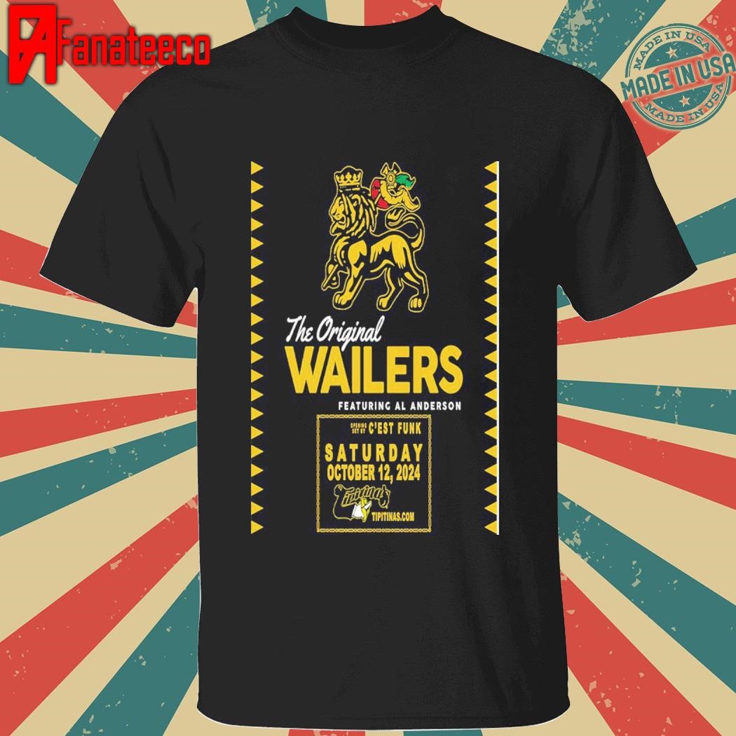 The OG Wailers Oct 12 2024 Tipitina's New Orleans, LA Tour shirt