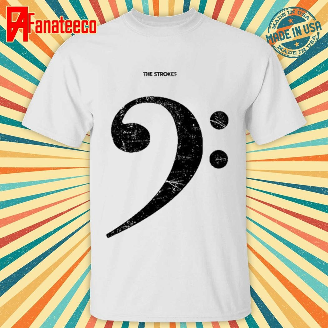 The Strokes Bass Clef Tee Shirt