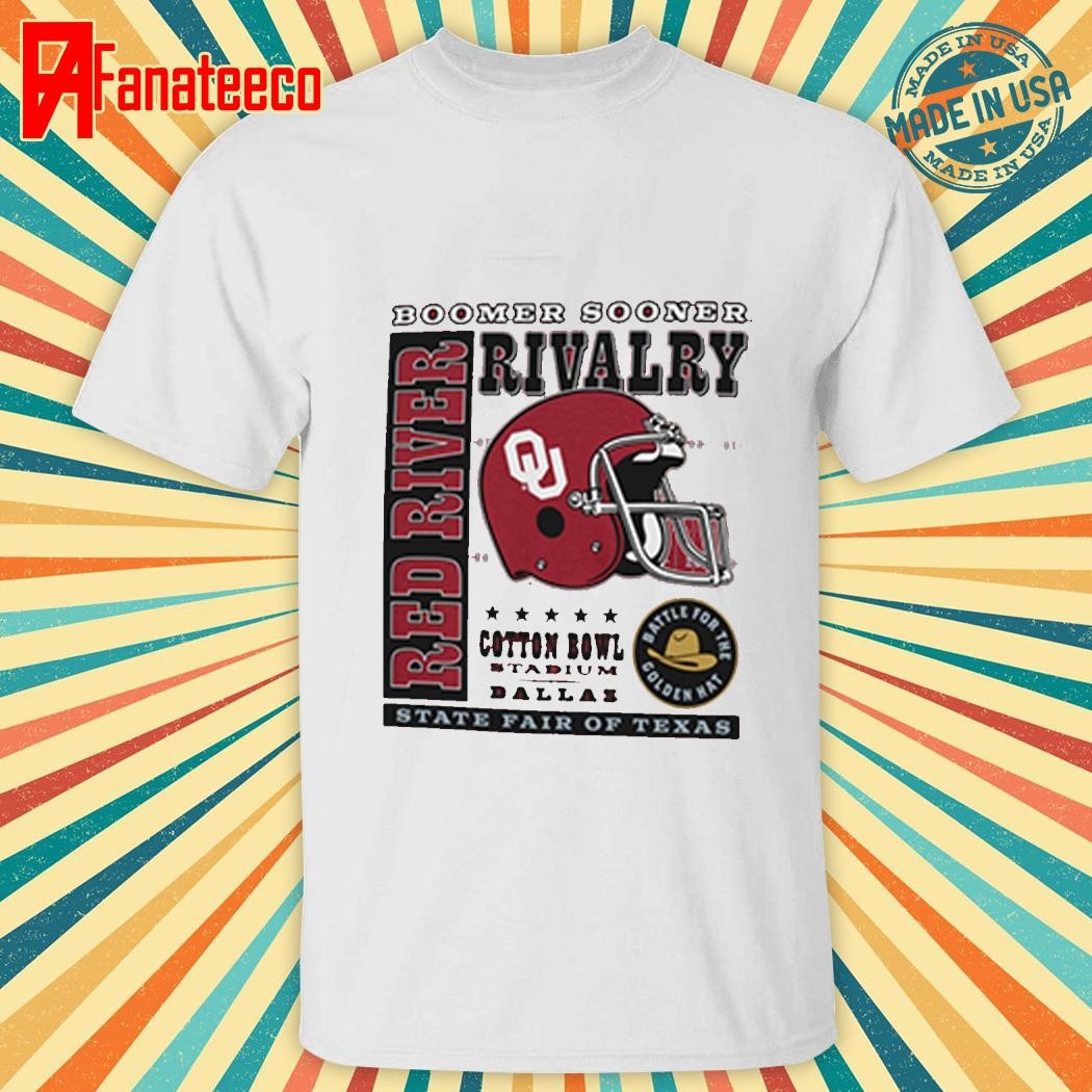 Top Crimson Oklahoma Sooners Red River Rivalry Slogan T-Shirt