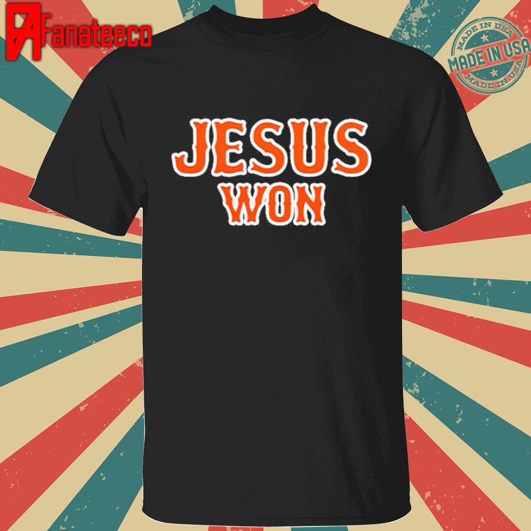 Top Mets Jesus Won OMG 2024 Shirt