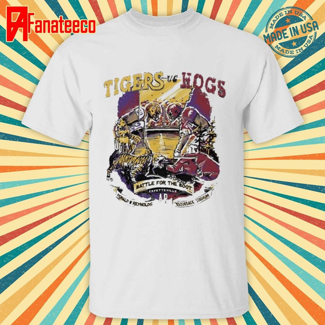 Top Official Retro Matchup LSU Tigers Vs Arkansas Hogs 2024 Shirt