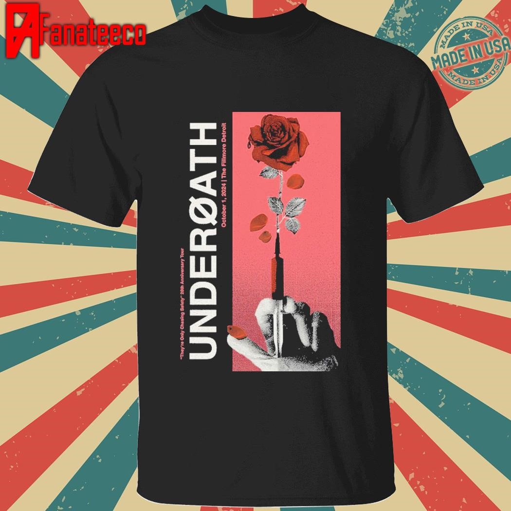 Underoath October 1 2024 The Fillmore Detroit MI Tour shirt