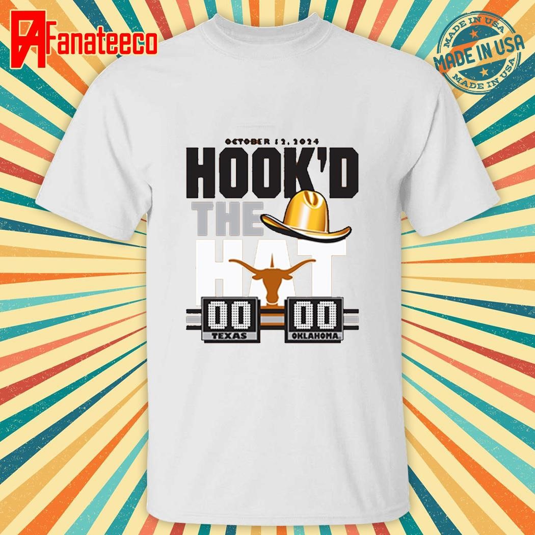 october 12 2024 hook'd The hat Texas Vs oklahoma shirt