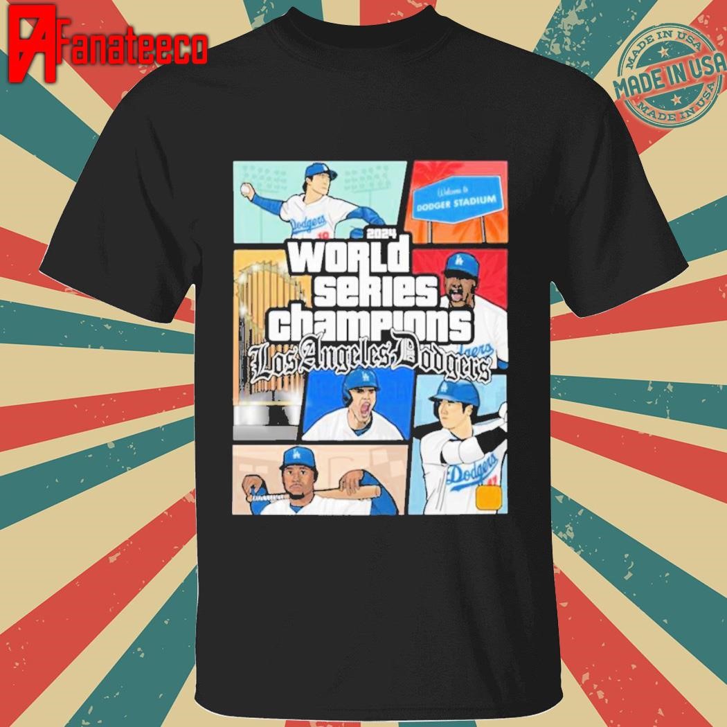 2024 World Series Champions LA Dodgers Comic Shirt