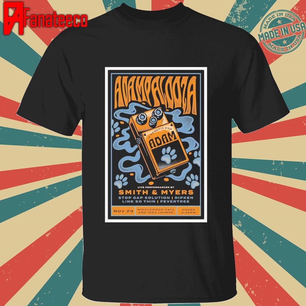 Adampalooza November 29 2024 Minglewood Hall In Memphis TN shirt