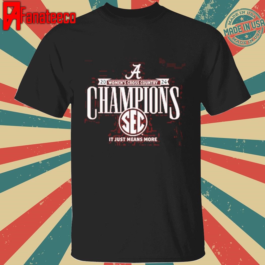 Alabama Crimson Tide 2024 Sec Women’s Cross Country Champions Locker Room T-shirt