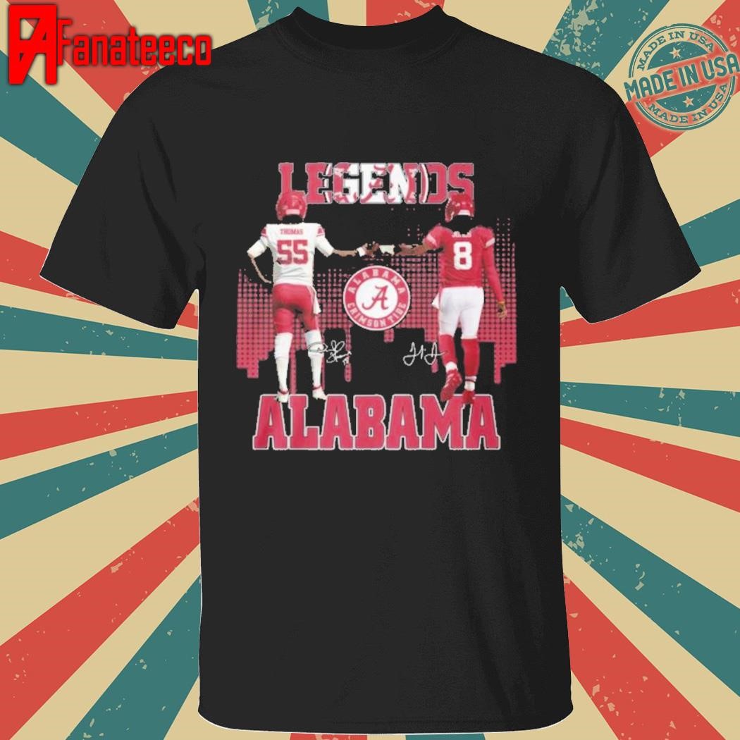 Alabama Crimson Tide The Legends Derrick Thomas Julio Jones T-Shirt