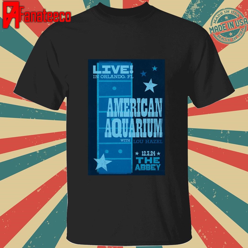 American Aquarium Dec 3 2024 Orlando FL Tour shirt