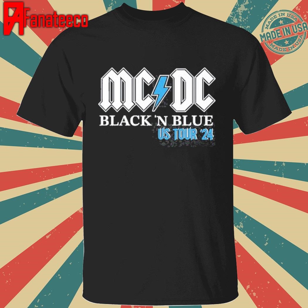 Amy Andrews Fox 2 Wearing Mcdc Black 'N Blue Us Tour 24 Shirt