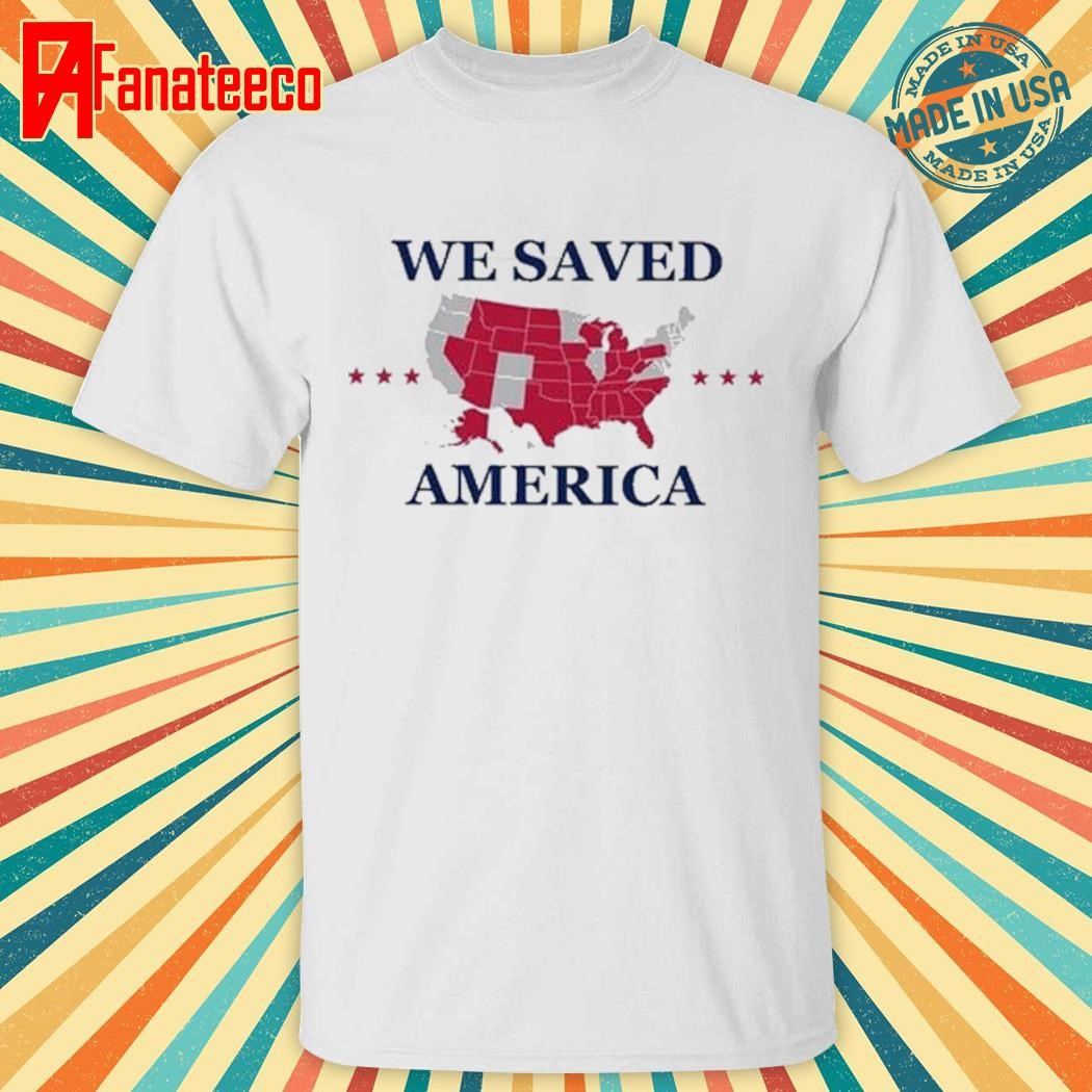 Awesome We Saved America Pocket Tee shirt