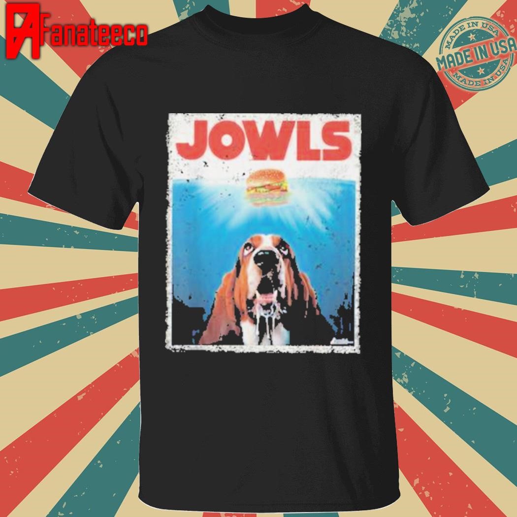 Bassett Hound Dog Jowls Burger Puppy Dog Eyes Dog Mom T-Shirt