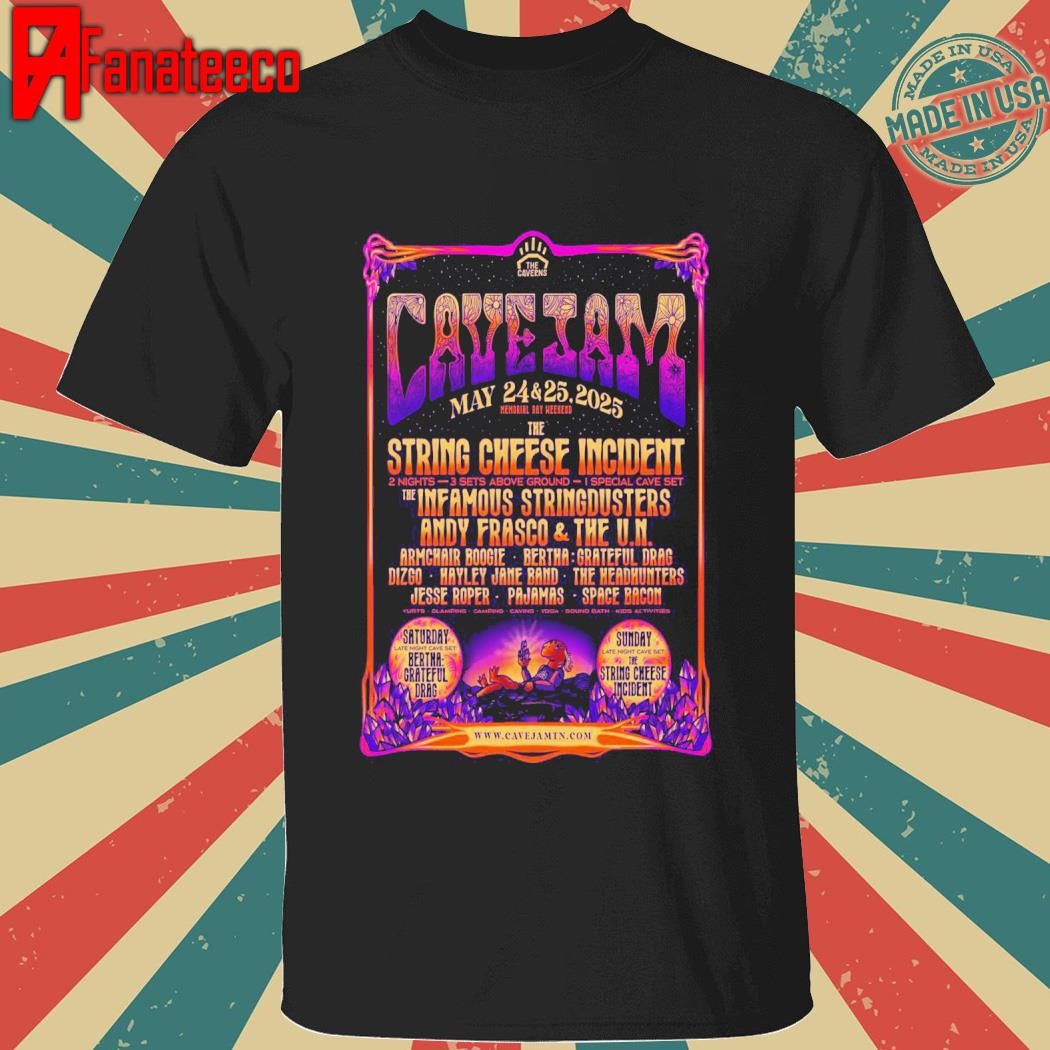 Best Cave Jam May 24-25 2025 The Caverns in Pelham TN shirt