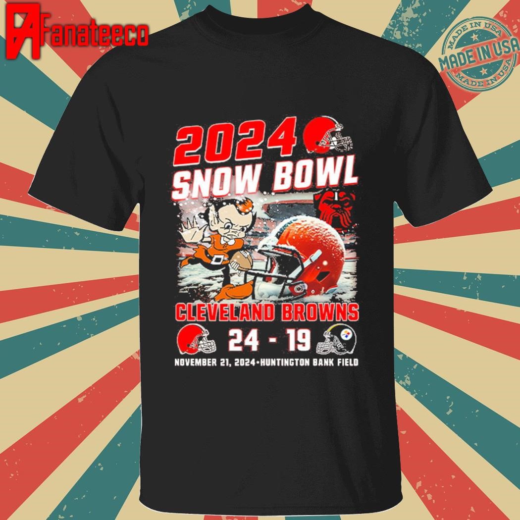 Best Cleveland Browns 2024 Snow Bowl 24- 19 shirt