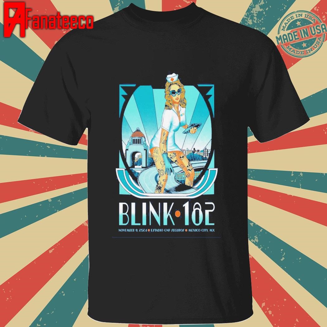 Blink 182 At Estadio GNP Seguros On Nov 9 2024 Show shirt