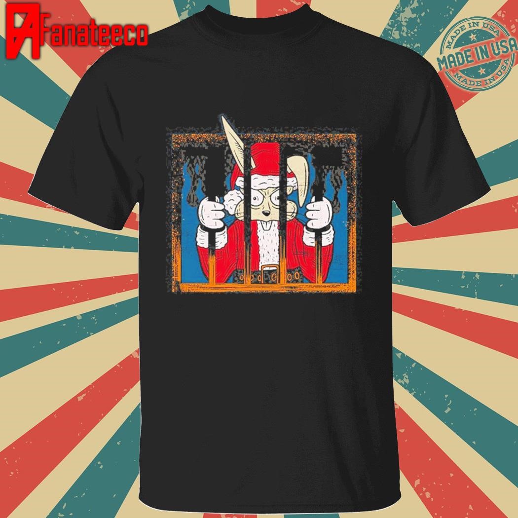 Blink 182 Santa Jail I Won’t Be Home For Christmas Please Post My Bail Holiday Gift 2024 shirt