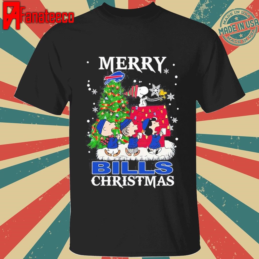 Buffalo Bills Merry Bill Mafia Christmas 2024 The Memories Of Snoopy T-Shirt