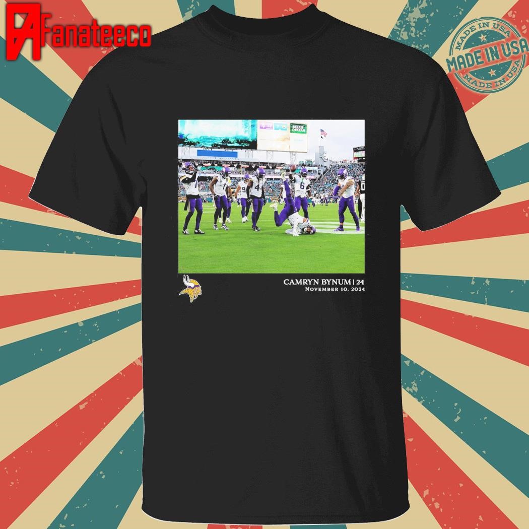 Camryn Bynum Minnesota Vikings NFL Flash Features Week 10 T-Shirt