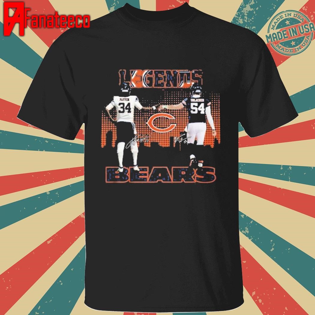 Chicago Bears The Legends Walter Payton Brian Urlacher T-Shirt