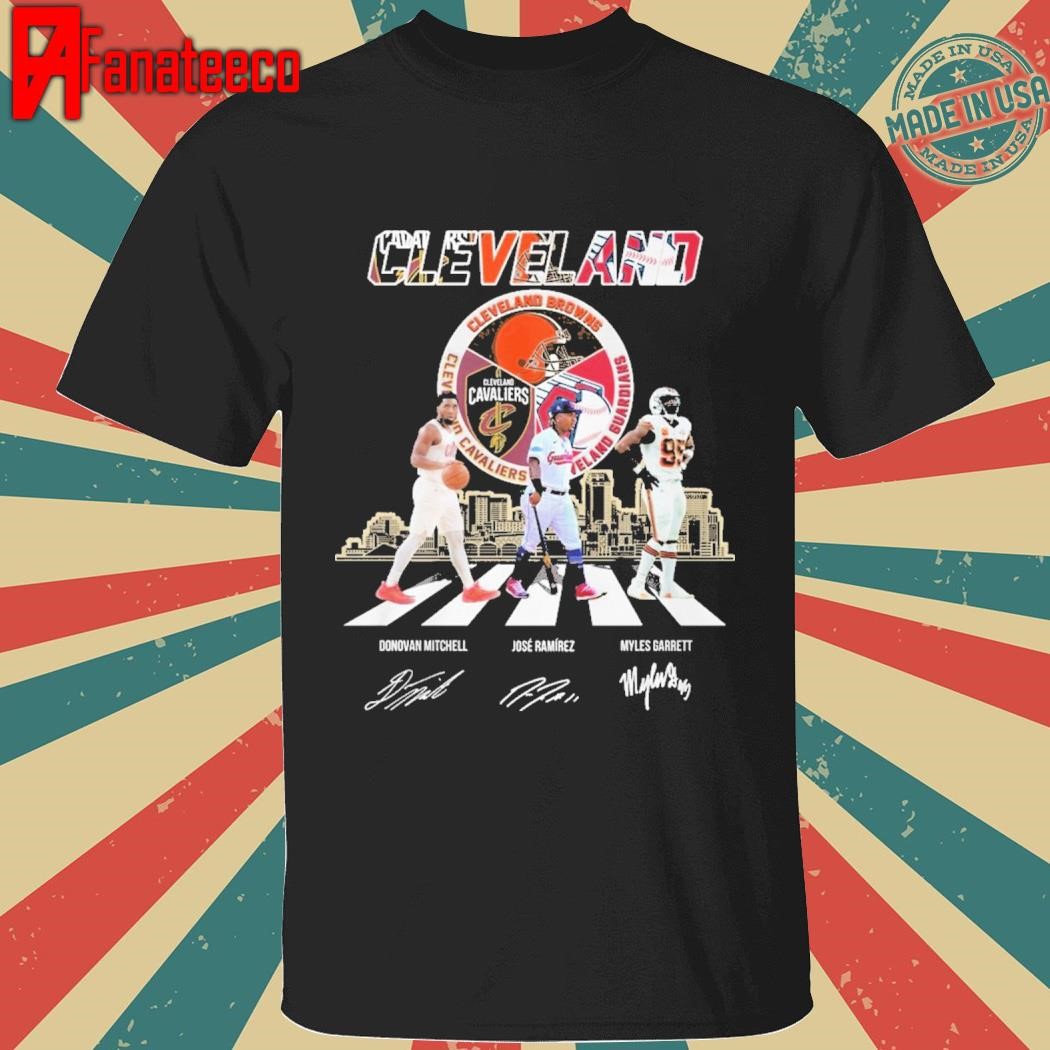 Cleveland Browns x Cleveland Guardians x Cleveland Cavaliers Signatures 2024 shirt