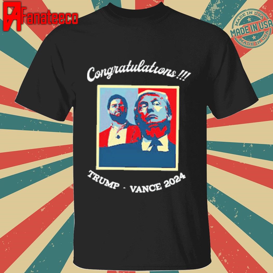 Congratulations Trump Vance 2024 Shirt