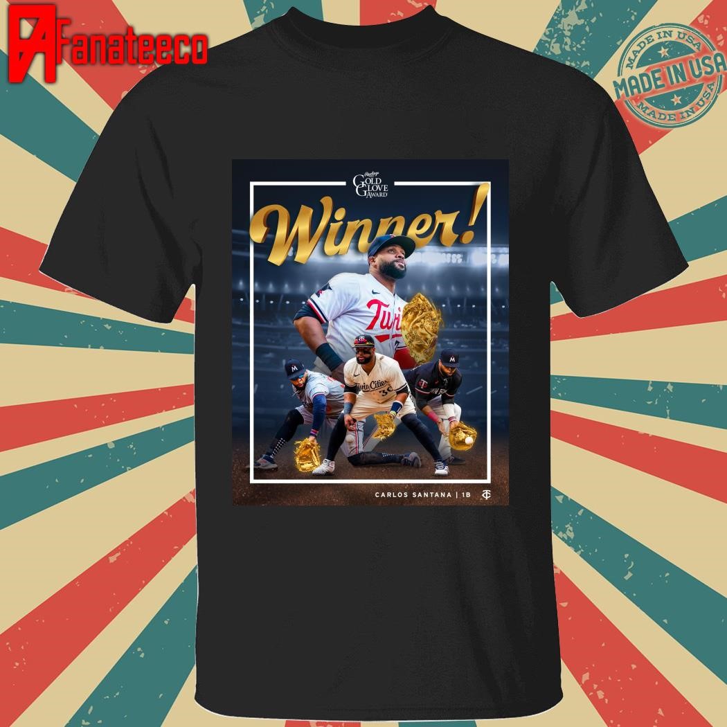 Congratulations to Carlos Santana on winning his first Gold Glove shirt