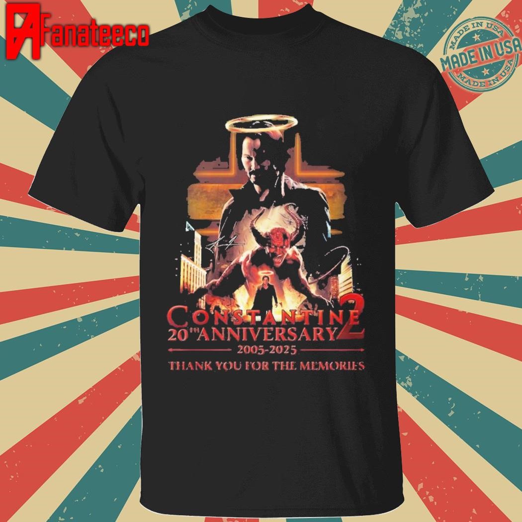 Constantine 20th Anniversary 2005-2025 Thank You For The Memories T-Shirt