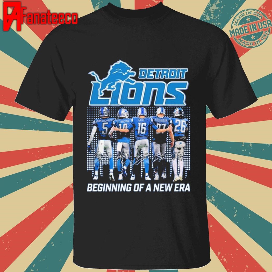 Detroit Lions Beginning Of A New Era Signatures shirt