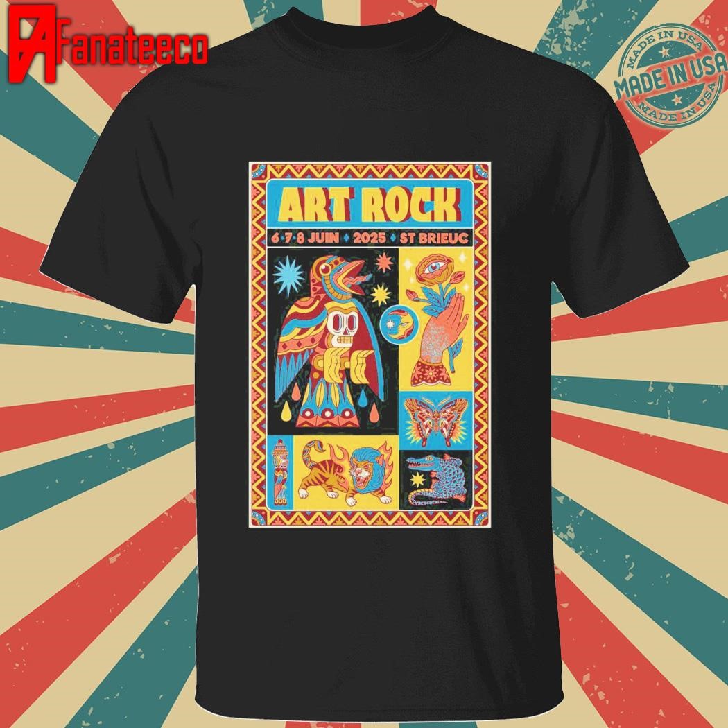 Festival Art Rock Saint Brieuc Bretagne France June 6-8 2025 shirt