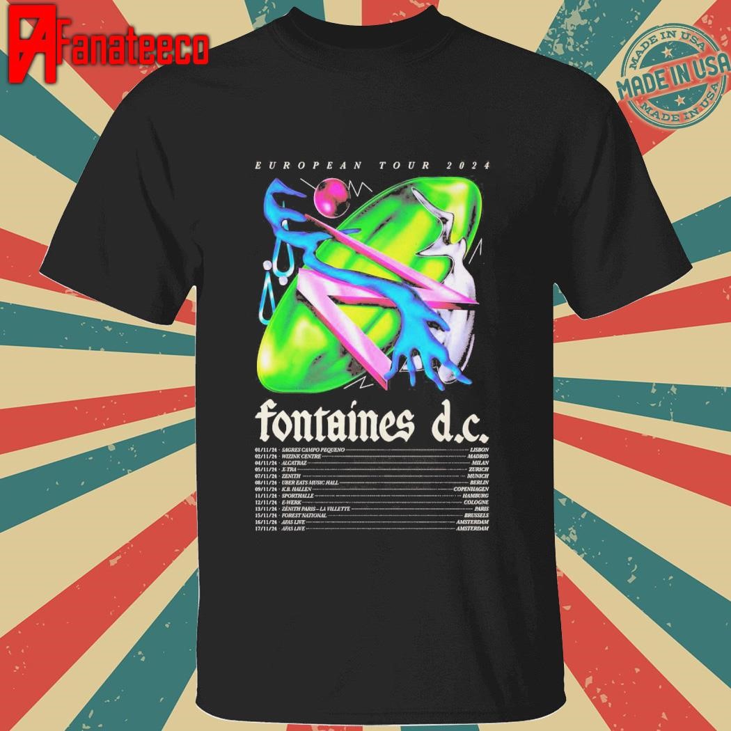 Fontaines D.C European Tour 2024 shirt