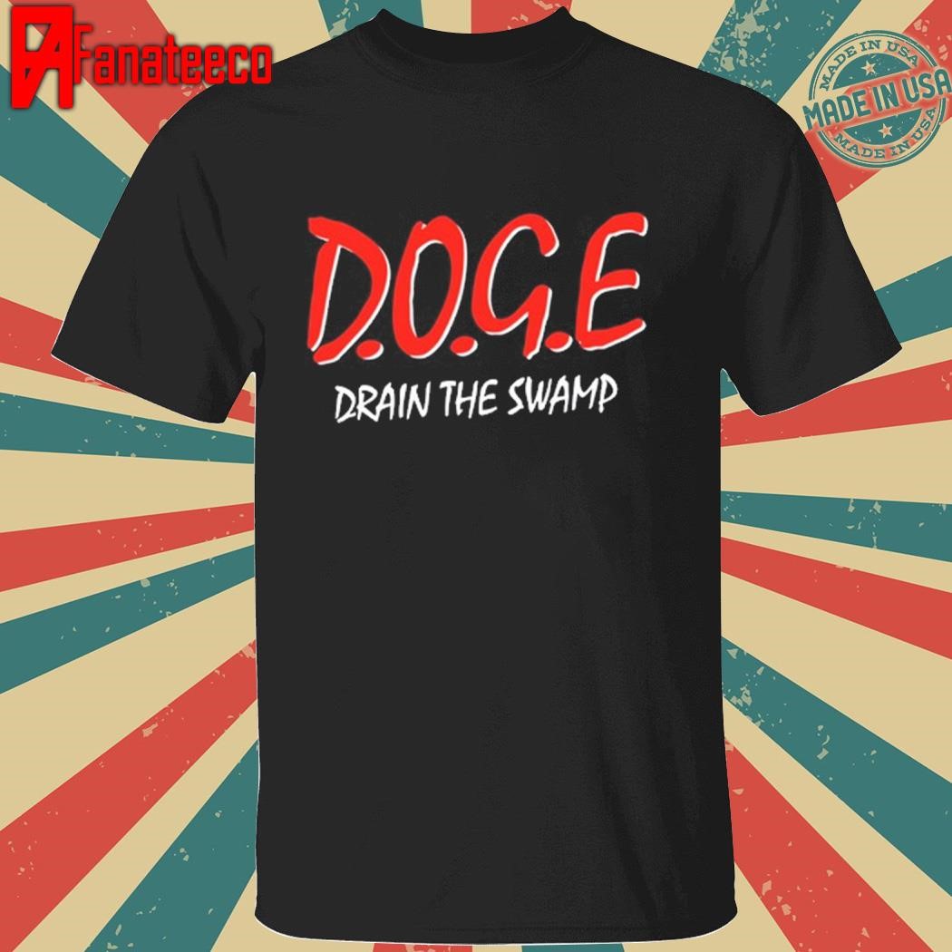 Funny Doge Drain The Swamp T Shirt