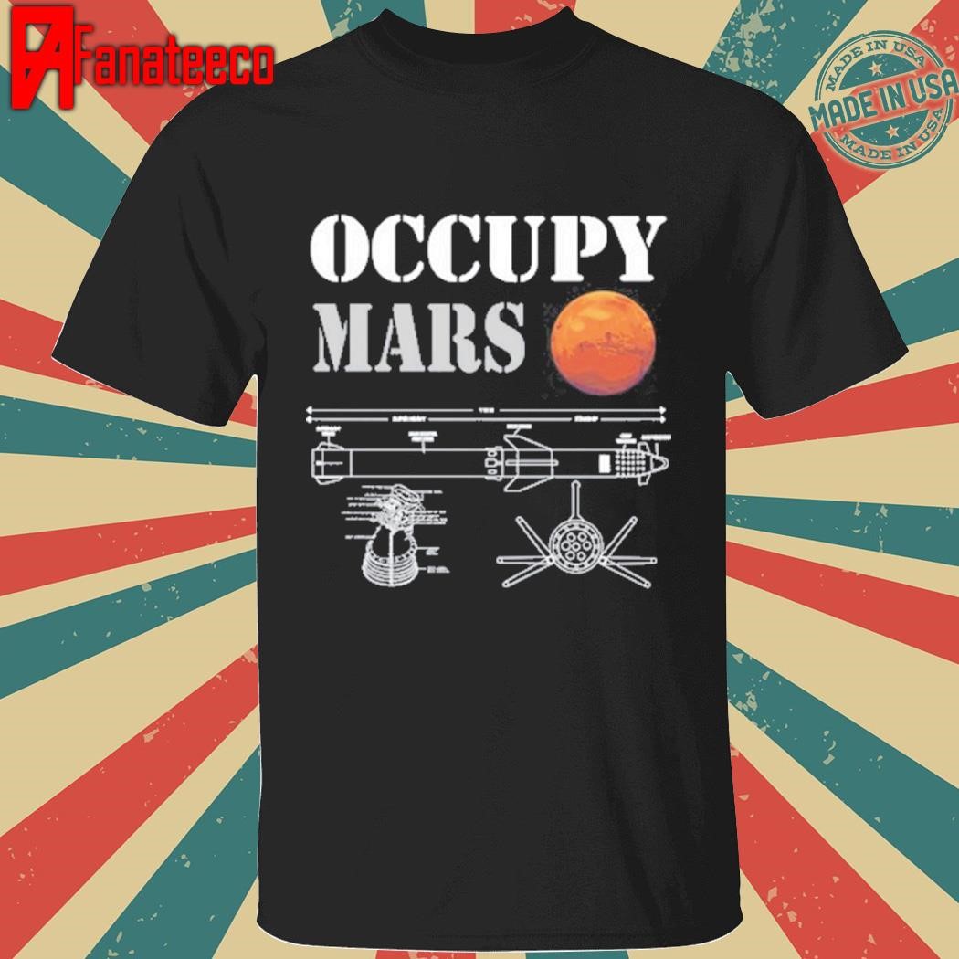 Funny Occupy Mars Starship Rocket shirt Hoodie