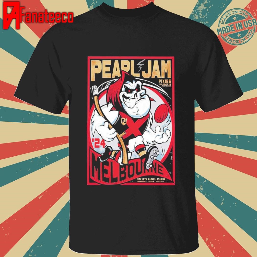 Funny Pearl Jam Melbourne Australia Pop Up Shop Event Tee Night 2 At Marvel Stadium On November 18 2024 Art By Rhys Cooper shirt